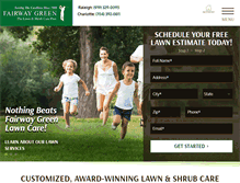 Tablet Screenshot of fairwaygreen.com